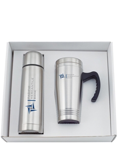 Stainless Thermal Bottle & Mug Gift Set